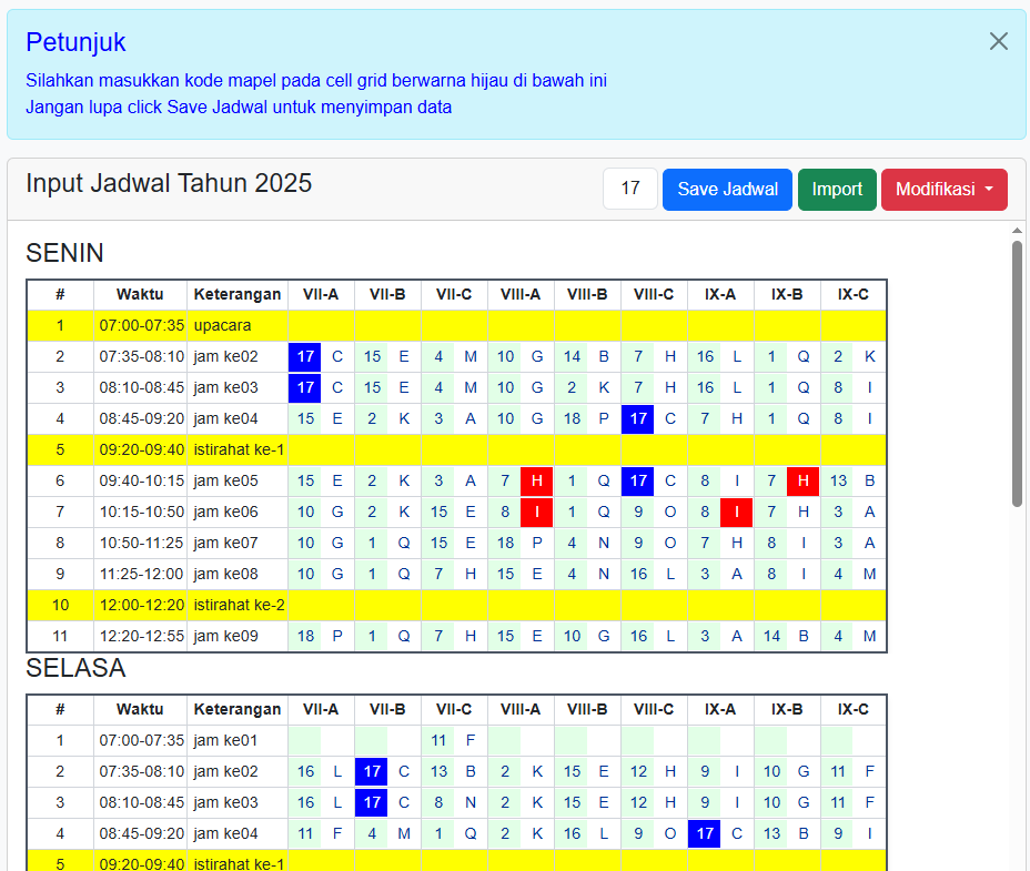 Aplikasi Pembuat Jadwal